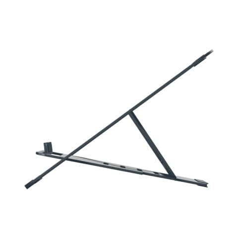 Supporto per laptop regolabile ultrapiatto in alluminio Leitz Ergo grigio scuro - 300x10x210 mm - 63460089